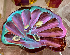 Beautiful sunset, seashell bowl, medium