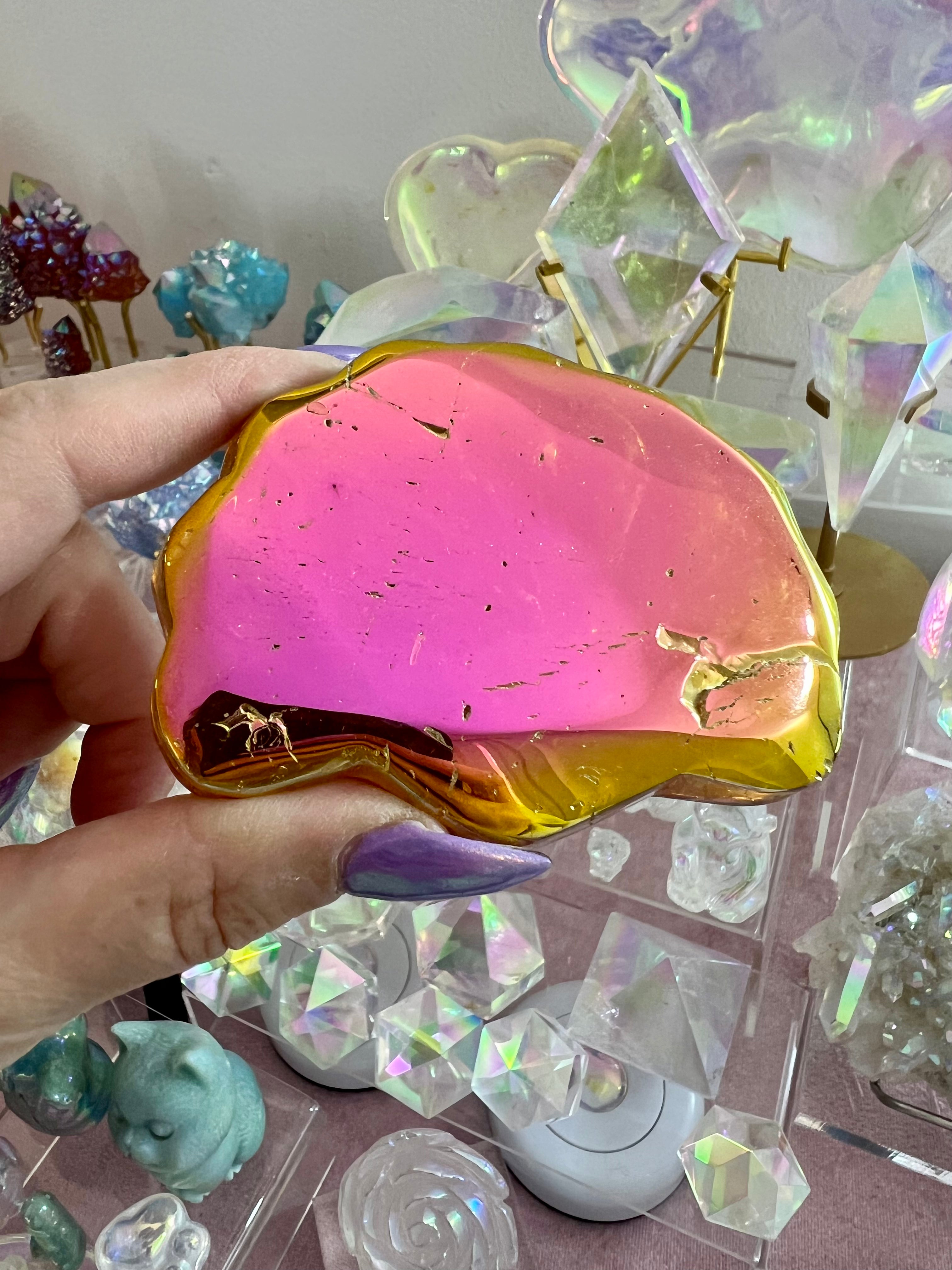 Beautiful sunset, seashell bowl, medium
