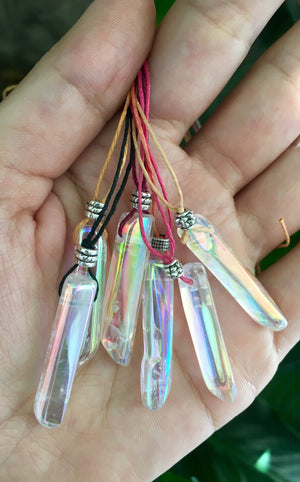 Buy Angel Aura Quartz Crystal Ball Wire Wrapped Pendant Necklace Online in  India - Etsy