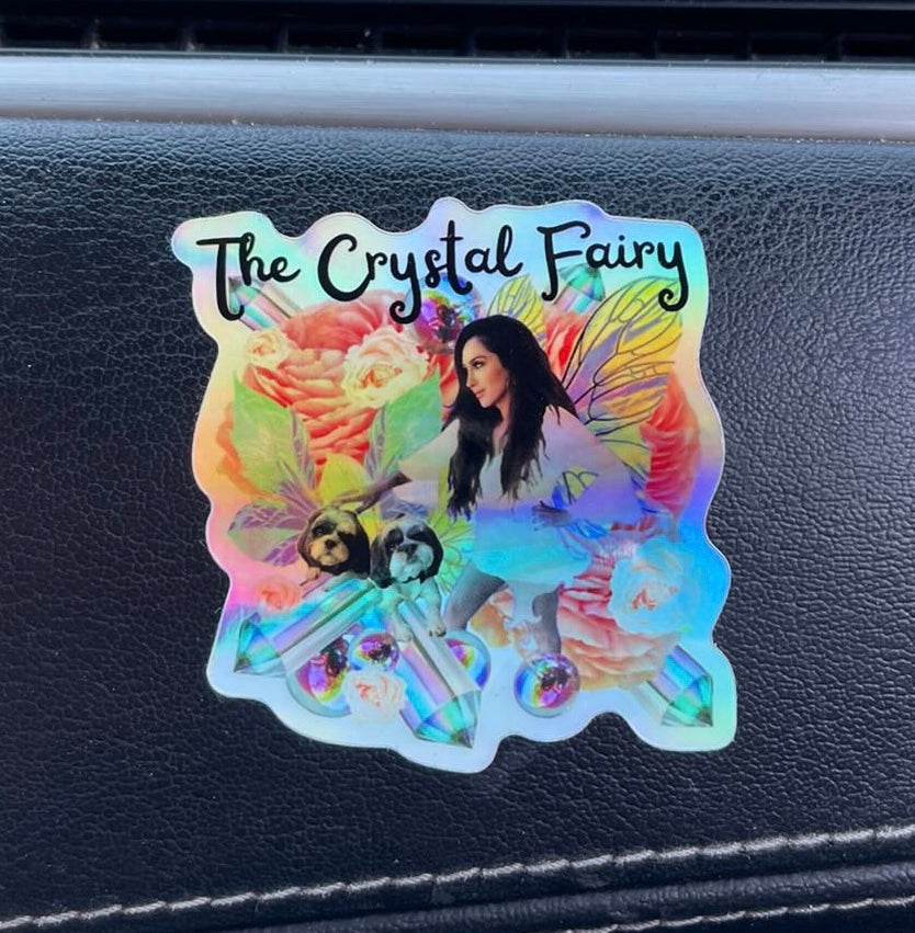 Holo Crystal fairy large size sticker